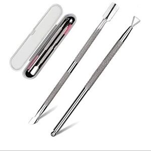 NEW-CUTICLE Pusher & Cutter Gel Nail Polish Scraper Pedicure/Manicure Tool Pack